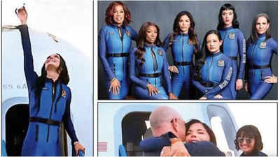 All-female celeb crew fly to space for 10 mins on Blue Origin rocket All-female celeb crew fly to space for 10 mins on Blue Origin rocket