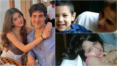 Rajesh Khanna’s grandchildren Aarav Bhatia and Naomika Saran are the internet’s new favourites: Check out their rare and unseen childhood pictures | Hindi Movie News